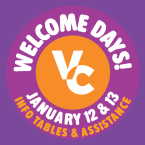 Welcome Days VC January 12 and 13 Info Tables and Assistance