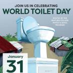 Join us in celebrating World Toilet Day  Hosted by the Ventura College Water Science Program January 31 at the MCW Quad 10 AM to 12 PM  A day to have fun network and raise global awareness