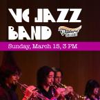 Ventura College Logo - VC Jazz Band Sunday March 15 at 3 pm - image of students playing instruments