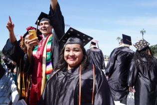 Photo of VC Graduates, text below reads: Academic, Explore Academic Offerings and Divisions