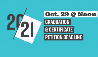 20-21, Oct. 29 at Noon, Graduation &amp;amp; Certificate Pet