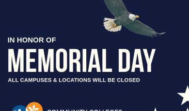 Memorial Day graphic with a flying bald eagle, red and white Memorial Day graphic with a flying bald eagle, red and white