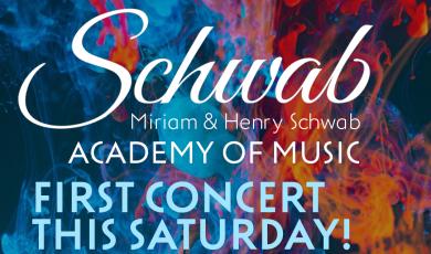 Schwab Miriam & Henry Schwab Academy of Music. First concert this Saturday. July 9 at 7:30 p.m. VC PAC, Schwab Academy Symphony Orchestra