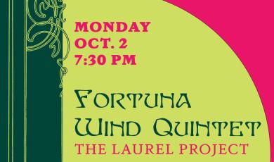 The Laurel Project: Fortuna Wind Quintet, Monday, Oct. 2, 7:30 p.m.This ensemble is formed by Ventura College faculty members Kimaree Gilad on oboe, Nick Akdag on bassoon, and Jon Titmus on horn. They will be joined by guest artists Suzanne Duffy on flute and Sarra Hey on clarinet. 