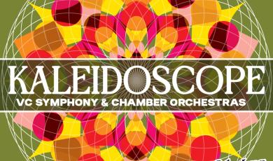Saturday, March 9, Kaleidoscope, VC Student and chamber orchestras, Ashley Walters, Director, Ventura College logo