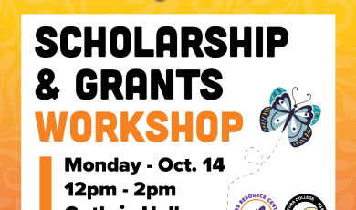 Undocumented Student Action Event | Oct. 14 Scholarship & Grants Workshop, Monday 12 to 2 p.m. at Guthrie Hall Lunch provided