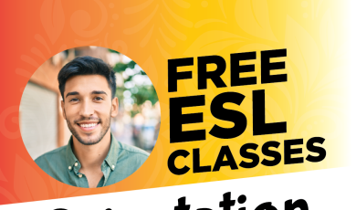 Free ESL Classes Orientation October 23 at 5:30 PM