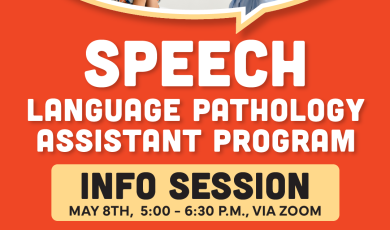 Ventura College Speech Language Pathology Assistant Program Info Session May 8 - Woman helping boy with speech