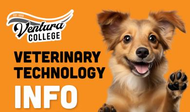 Ventura College Logo Veterinary Technology Info Session Thursday Feb 19 from 4:30 p.m to 6 p.m. at VC East Campus Lokahi Lob 202