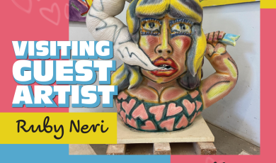 Visiting Guest Artist Ruby Neri Public Invited April 23 & 24 9 am to 4 pm SAB 101
