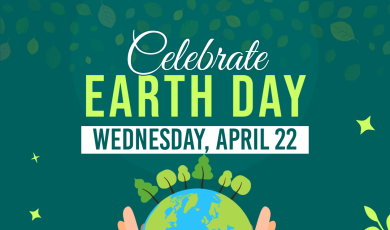 Celebrate Earth Day Wednesday April 22 ASC Quad The fun starts at 9 am earth being held by hands