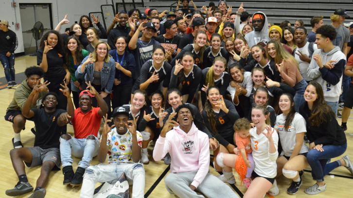 Pirates supporting Pirates, Ventura College Volleyball