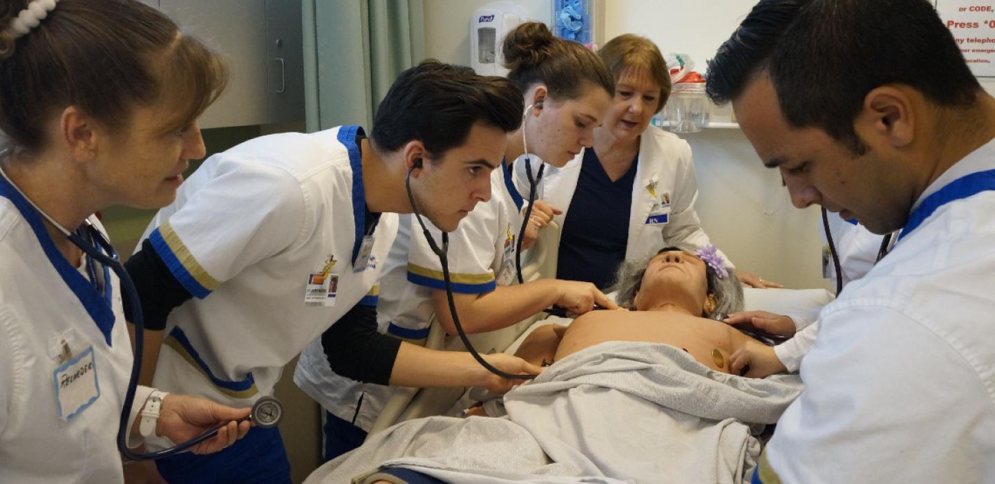 Ventura College Nursing Students Practice Patient Care