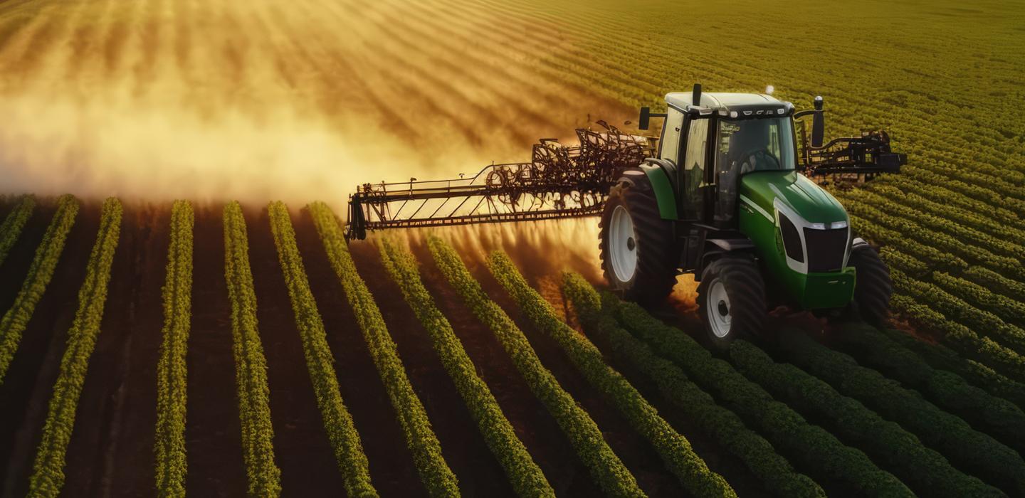 Applied Industrial Technology - Tractor in a field of crops