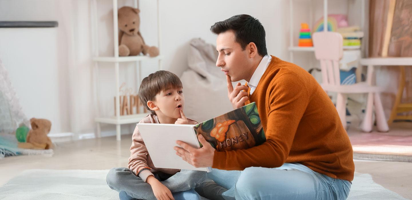 Speech Pathologist working with a child