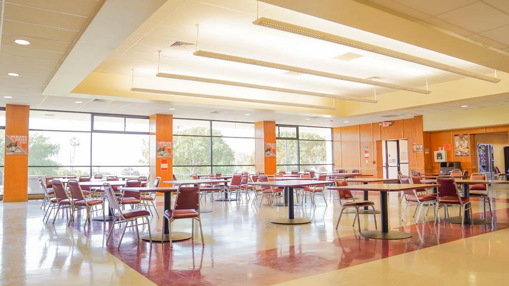 cafeteria located inside the campus student center