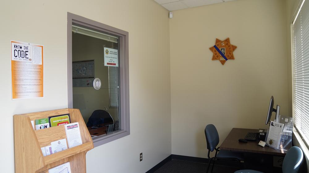 campus police building lobby