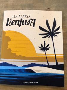 Cover of the Ventura, California Inspiration Guide featuring artwork by Ventura College Alumni Erik Abel