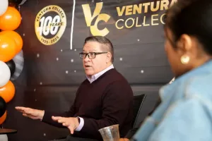 U.S. Rep. Salud Carbajal speaks with Ventura College students and staff on Feb. 19, 2026